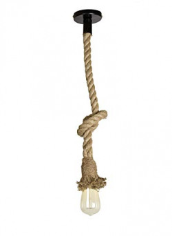 Tu Casa HG-04 Knot Rope pendent Light Jute Rope Holder Type e-27 Size 4x1x27 -(Bulb not Included)