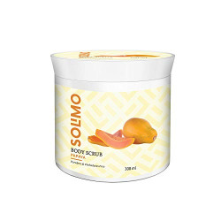 Amazon Brand - Solimo Body Scrub, Papaya, 300gms