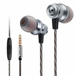 SoundPlug SP100 in-Ear Wired Headphones with Mic and Volume Controller | 95% Noise Cancellation | Super Extra Bass | 3.5mm Jack