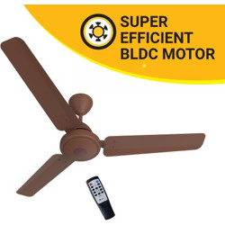 Atomberg Efficio 1200 mm BLDC Motor with Remote 3 Blade Ceiling Fan(Matte Brown, Pack of 1)