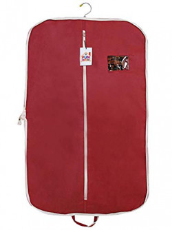 Fun Homes Foldable Non Woven Men's Coat Blazer Cover (Maroon)