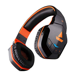 Boat Rockerz 510 Bluetooth Wireless On Ear Headphones with Mic with Upto 20 Hours Playback (Molten Orange)