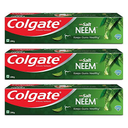 ColgateActive Salt NeemToothpaste, Pack of 600g, Germ-FightingColgate ToothpasteWith Active NaturalSalt &NeemForFighting Germs& GumProblemsGivingHealthierTeeth&TighterGums