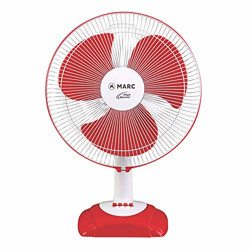 Marc Table I MT-29 I High Speed I 16 INCH I Table Fan - (White-Red)