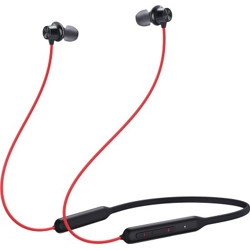 OnePlus Bullets Wireless Z Bass Edition Bluetooth Headset(Reverb Red, In the Ear)