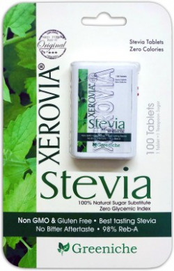 xerovia 100 Stevia Tablets 100% Natural Sweetener - Sugarfree Sweetener(100 No)