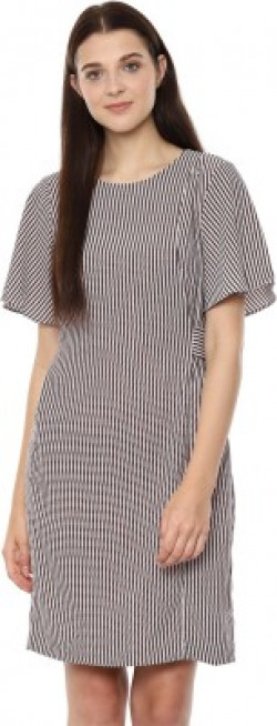 VAN HEUSEN Women Sheath White, Black Dress