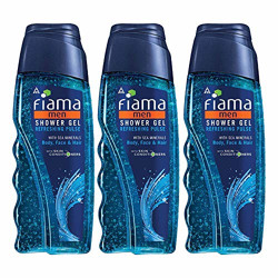 Fiama Men Refreshing Pulse Shower Gel, 250 ml (Pack of 3)