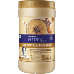 Saffola Fittify Gourmet Slim Meal Shake Whey Protein(420 g, Coffee Caramel)