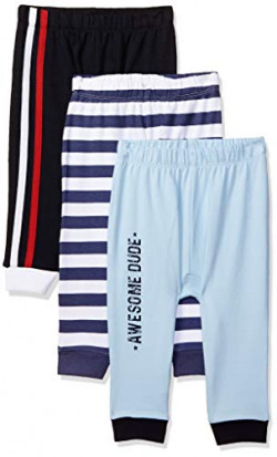 Amazon Brand - Jam & Honey Baby Boy's Leggings (Pack of 3) (BPJPO3-A_Multicolor_0-3 Months)