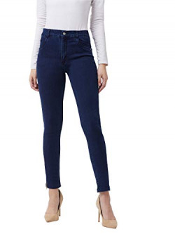 Miss Olive Women's Skinny Fit Jeans (MOSS19DEN07-08-71_Navy Blue_28)