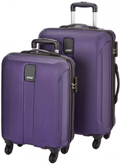 Safari Thorim Sharp Antiscratch Polycarbonate Combo Set of 2 Small, Medium 4 Wheel Purple Hardsided Check-in Luggage