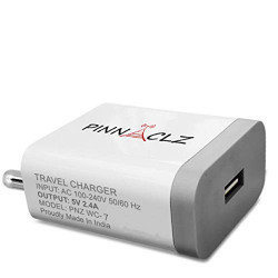Pinnaclz Original 5V 2A Charger (10 Watt) Compatible with Asus, Vivo, Jio Lyf Devices Made in India Charger