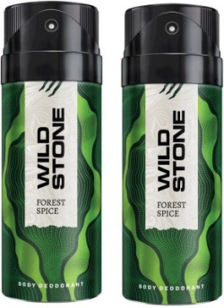 Wild Stone FOREST SPICE - 02 (150ml) each Deodorant Spray  -  For Men(300 ml, Pack of 2)