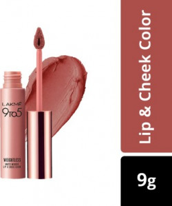 Lakm 9 to 5 Weightless Mousse Lip & Cheek Color(Blush Velvet, 9 g)