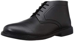 BATA Men Praga CHUKA Black Boots-9 UK (8016268)