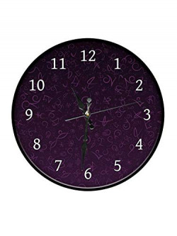 999Store Printed Purple Pattern Wall Clock