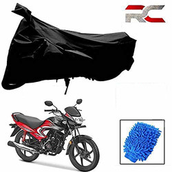 Riderscart All Season (Weather) Waterproof Bike Cover for Honda Dream Twister Indoor Outdoor Protection Combo with Storage Bag and Microfiber Glove
