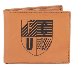 French Connection Men Casual Tan Genuine Leather Wallet(8 Card Slots)