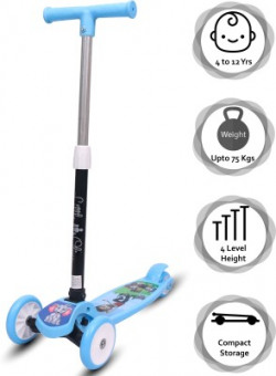 Little Olive Tikes Scooter For Kids 3 Years Above 4 Level Height PU Wheels with Brake(Blue)