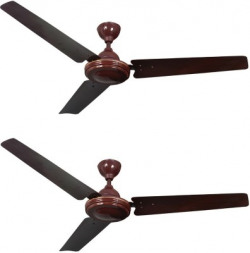 FOUR STAR SWIFT High Speed 1200 mm 3 Blade Ceiling Fan(BROWN, Pack of 2)