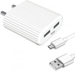 QUANTUM QWC-24211 12 W 2.4 A Multiport Mobile Charger with Detachable Cable(White, Cable Included)