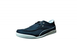 Woodland Men's Black Canvas Sneakers - 9 UK/India (43EU), (GC 2532117C)