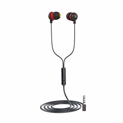 Infinity by Harman Zip 20 in-Ear Deep Bass Headphones with Mic (Black & Red)