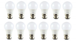 Philips Base B22 4-Watt LED Bulb (Warm White,Pack of 12)