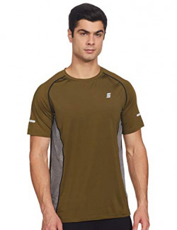Amazon Brand - Symactive Men's Solid Regular Fit T-Shirt (SS20-SATV-43_Dk Olive Small)