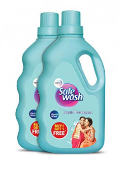 Safewash Liquid Detergent by Wipro, 500ml (Buy 1 Get 1 Free)