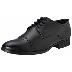 Amazon Brand - Symbol Men's Black Synthetic Formal Shoes - 10 UK (AZ-KY-358)