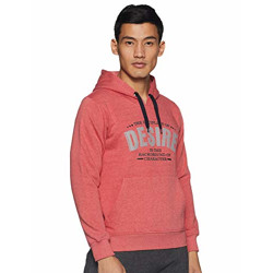 Cazibe Regular Men's Sweatshirt (MSWT-6_Red Melange_M)
