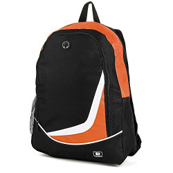 SumacLife Nylon Backpack for 14-15.6" Laptops for Lenovo G40/Toshiba Satellite C55-B5100/C55-B5101/Apple MacBook Pro 15.4/Dell Latitude E6420 Premium-Built (Orange)