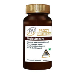 Proxy Nutrition Multivitamin with Immunity Boosters For Men And Women Consisting Vitamins, Minerals and Nutrition supplement (60 Tablets)