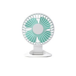 Outgeek Table Fan USB Desktop Fan: Portable Table Fan Rechargeable Personal Desk Fan with 3 Speeds Strong Wind Cooling Fan Powered by USB for Home Office Car Outdoor Travel