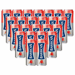 Barbican Refreshing Strawberry Flavour with Taste of Malt Non-Alcoholic Malt Drink Beer Can (250 ml) - Pack of 24