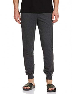 Amazon Brand - Symbol Men's Short Pajama Bottom (SYMTRK-02_Charcoal Melange_L)
