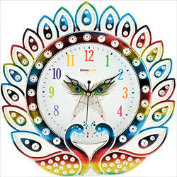 Dinine Craft Wall Clock for Home (Copper 3) (Clock 09)