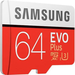 SAMSUNG EVO PLUS 64 GB MicroSD Card Class 10 95 MB/s  Memory Card(With Adapter)