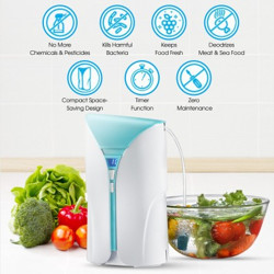 Prestige CleanHome Fruit and Vegetable Cleaner (P0Z 1.0 ) 230 Volts Food Processor(White and Blue)
