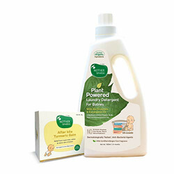 Mother Sparsh After Bite Turmeric Balm for Rashes and Mosquito Bites 25grm, 100% Ayurvedic + Baby Laundry Liquid Detergent 1L (Powered by Plants) with Bio - Enzymes and Eucalyptus Oil