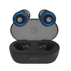 Nu Republic Starbuds 4 True Wireless Earbuds (TWS) BT V5.0, Upto 20Hrs Play Time, Compact Charging Case, Sweat & Water Resistant, Voice Assistant/Siri with in-Built Mic-Black & Blue
