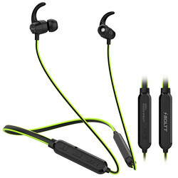 Fire-Boltt Echo 1100 Neckband in Ear Wireless Bluetooth 5.0 Earphone Hearable with Incredible Sound, Google & Siri Assistance, Adjustable Neckband & Magnetic Earbuds (Green)