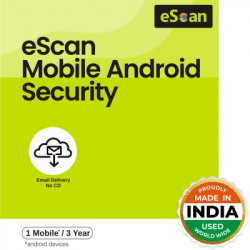 ESCAN 1 Device Mobile 3 Years Mobile Security for Android (Email Delivery - No CD)(Standard Edition)