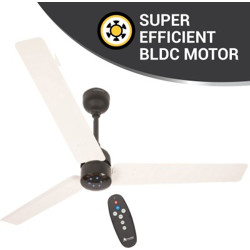 Atomberg Renesa 1200 mm BLDC Motor with Remote 3 Blade Ceiling Fan(White & Black, Pack of 1)