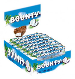Bounty Coconut Milk Chocolate, 24 x 57 g
