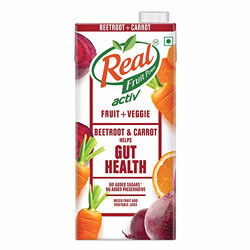 Real Activ Beetroot Carrot Juice with No Added Sugar or Preservatives -1L