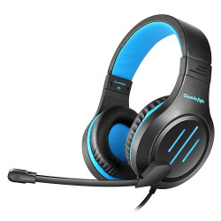Cosmic Byte Blazar Wired Over-Ear Headphone with mic for PC, Mobiles, PS5, PS4, Xbox One, Tablets (Blue)