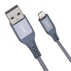 AGARO USBA to Lightning Nylon Braided 1.2M Cable